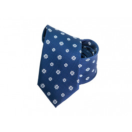 Cravata bleumarin barbati cu imprimeu floral